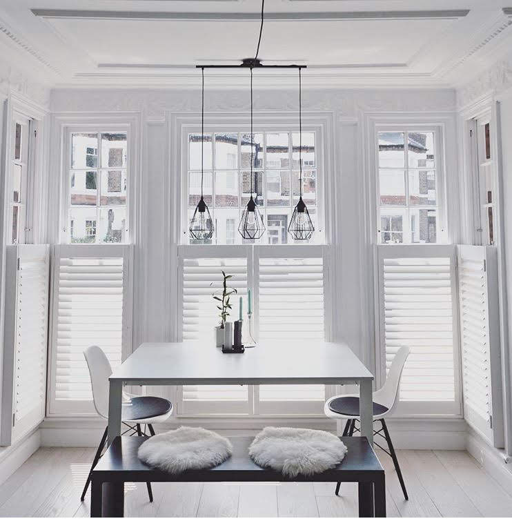 Engineered White Ash flooring in stunning Scandi style London townhouse refurb.